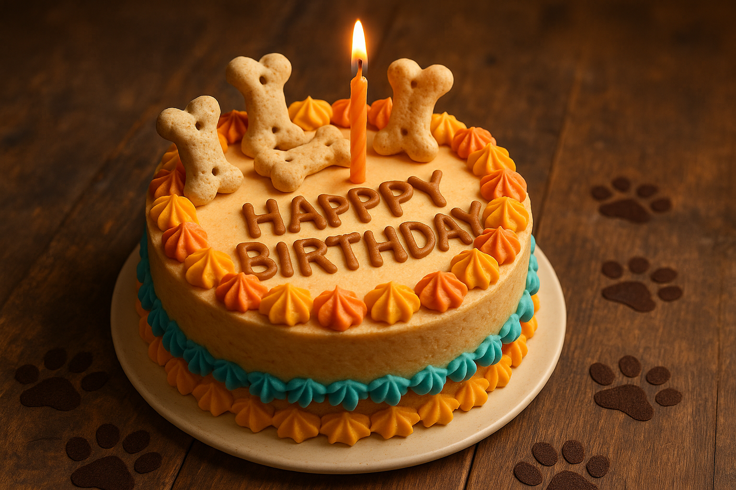 dog birthday cake